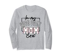 in My Wee Ball Mom Era Leopard Print Matching Game Day Sport Long Sleeve T-Shirt