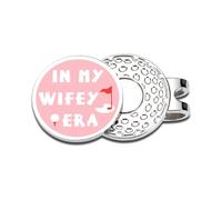 in My Wifey Era Golf Hat Clip for Women, Bride to Be Gifts for Her Wife Future Mrs, Wedding Anniversary Bridal Shower Gift, Cute Golf Ball Marker Clip for Her Stainless Steel Golf Accessories