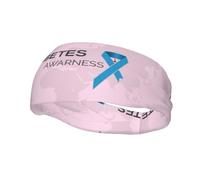 In November Diabetes Awareness Month Headbands Sports Sweatband Athletic Exercise Bands Turban Hair Head For Men Women Yoga Fitness