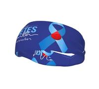 In November Diabetes Awareness Month Headbands Sports Sweatband Athletic Exercise Bands Turban Hair Head For Men Women Yoga Fitness