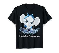 In November We Wear blue Elephant Ribbon Diabetes Awareness T-Shirt
