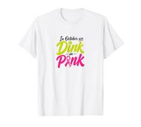 in October we Dink Pink Breast Pickleball Cancer Awareness Value Graphic T-Shirt