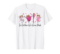 in October We Wear Pink Baseball Breast Cancer Awareness T-Shirt