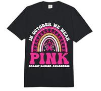 in October We Wear Pink Breast Cancer Awareness Comfort Colors Adult Heavyweight T-Shirt