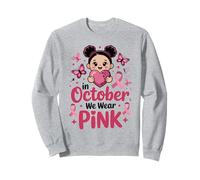 In October We Wear Pink Breast Cancer Awareness Halloween Sweatshirt