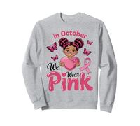 In October We Wear Pink Breast Cancer Awareness Halloween Sweatshirt