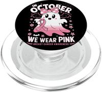 In October We Wear Pink Breast Cancer Awareness PopSockets PopGrip for MagSafe