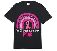 in October We Wear Pink Breast Cancer Comfort Colors Adult Heavyweight T-Shirt