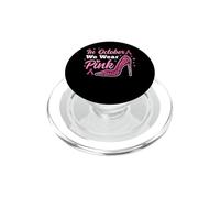 In October We Wear Pink Breast Cancer Leopard High Heels PopSockets PopGrip for MagSafe