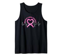 in october we wear pink for Breast Cancer Heartbeat Tank Top