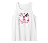 in October We Wear Pink Ghosts Breast Cancer Awareness Tank Top