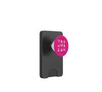 in October We Wear Pink Pumpkin Bows Ghost Breast Cancer PopSockets PopWallet for MagSafe