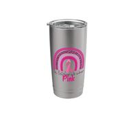 in October We Wear Pink Stainless Steel Insulated Tumbler