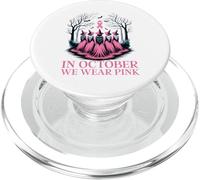 In October We Wear Pink Witches Coven Breast Cancer Awarenes PopSockets PopGrip for MagSafe