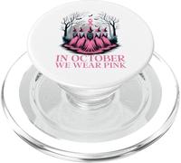In October We Wear Pink Witches Coven Breast Cancer Awarenes PopSockets PopGrip for MagSafe