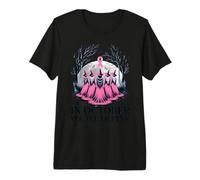 in October We Wear Pink Witches Coven Breast Cancer Awarenes Premium T-Shirt