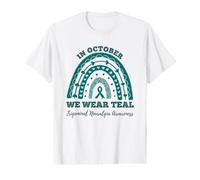 in October We Wear Teal Trigeminal Neuralgia Awareness Value Graphic T-Shirt