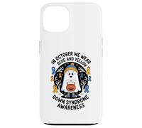 In October We Wear Yellow Blue Down Syndrome Ghost Case for iPhone 13