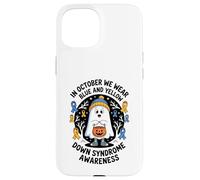 In October We Wear Yellow Blue Down Syndrome Ghost Case for iPhone 15