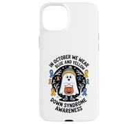 In October We Wear Yellow Blue Down Syndrome Ghost Case for iPhone 15 Plus