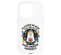 In October We Wear Yellow Blue Down Syndrome Ghost Case for iPhone 15 Pro