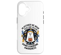 In October We Wear Yellow Blue Down Syndrome Ghost Case for iPhone 16