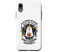 In October We Wear Yellow Blue Down Syndrome Ghost Case for iPhone XR