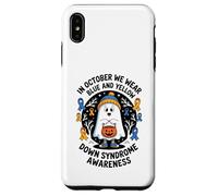 In October We Wear Yellow Blue Down Syndrome Ghost Case for iPhone XS Max