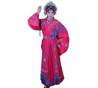 in OrientTown Peking Opera Performance Costume Empress Attire Chinese Operas Noble Consort Drunken Colorful Outfit A078 (Rose Red)