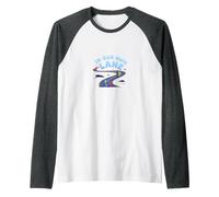 in Our Own Lane: Unique Path Motivational Quote Raglan Baseball Tee, Men, Dark Heather/White, M