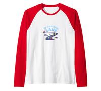 in Our Own Lane: Unique Path Motivational Quote Raglan Baseball Tee, Men, Red/White, L