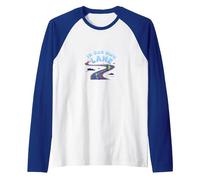 in Our Own Lane: Unique Path Motivational Quote Raglan Baseball Tee, Men, Royal Blue/White, S