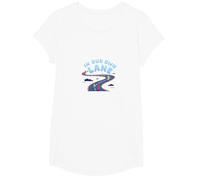 in Our Own Lane: Unique Path Motivational Quote T-Shirt, Girls, White, Small