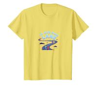 in Our Own Lane: Unique Path Motivational Quote T-Shirt, Kids, Lemon, 3 Years