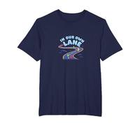 in Our Own Lane: Unique Path Motivational Quote T-Shirt, Men's Big and Tall, Navy, 6X Tall