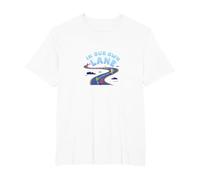 in Our Own Lane: Unique Path Motivational Quote T-Shirt, Men's Big and Tall, White, 3X Tall