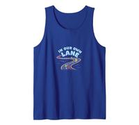 in Our Own Lane: Unique Path Motivational Quote Tank Top, Men, Royal Blue, S