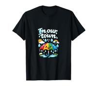 in Our Town Local Pride Badge Rainy Day Umbrella T-Shirt