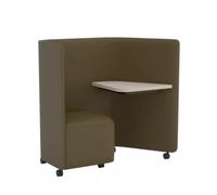 In Out Office BU2267 Panel lounge chair with desk Andreu World