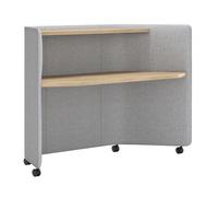 In Out Office ME2260 Office desk with sound-absorbing partitions Andreu World