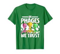 in phages we Trust - bacteriophage T-Shirt, Men, Kelly Green, 3X-Large