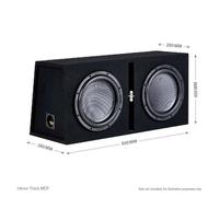 In Phase BX212PL Double 12" Ported Subwoofer Enclosure
