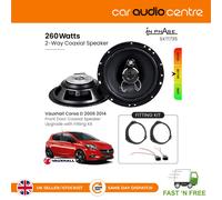 In Phase Car Audio SXT1735 Speaker - 6.5 Inch (17cm) Round, 260W, 3-Way Coaxial Shallow-Mount Speaker (2 x Speakers)