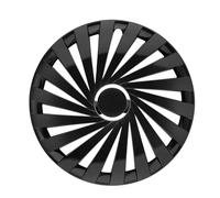 in.pro. engineering Warrior Wheel Trims 14 Inches Black Gloss with Chrome Ring Set of 4