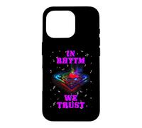 In Rhythm We Trust Colorful Music Vibes Case for iPhone 16 Pro