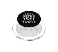 In Riffs We Trust Guitarist Rock Music Lover PopSockets PopGrip for MagSafe