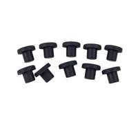 In Rubber Hole Plugs, Black Opening Covers with Round Flange Structure, 10 Piece Pack for General Repairs Rubber Hole Plugs Blanking Push in Opening Cover Cover Stoppers Flange Cap Inserts Spare Guard