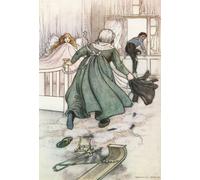 In rushed a stout old nurse from the next room. Illustration by Warwick Goble. From The Water Babies published 1922. Poster Print by Hilary Jane Morgan (11 x 17)