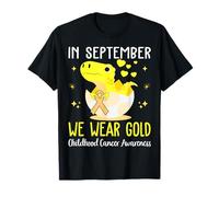 in September We Wear Gold Childhood Cancer Awareness Ribbon T-Shirt