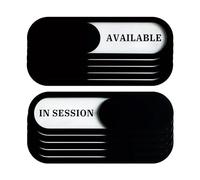 In Session/Available Sign-5 Pack,Sturdy Acrylic, 7.4 * 2.2 inch, for Office and Home, 7.4 x 2.2 inches, Acrylic, Treatment Room Door Sign Therapy Session In Progress or Available